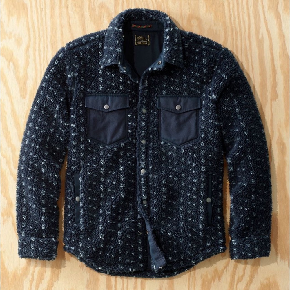 Todd Snyder x LL Bean birdseye fleece jacket